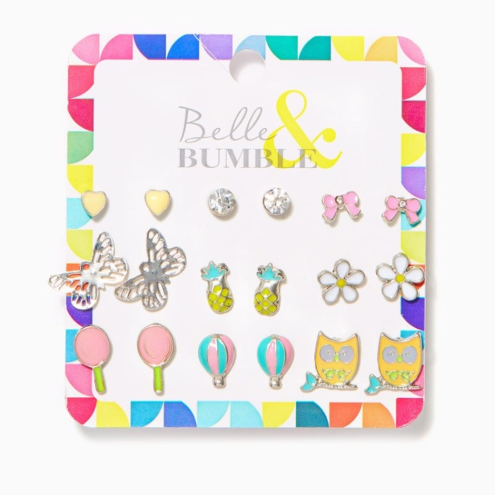 Belle & bumble adorable girls earring set cute